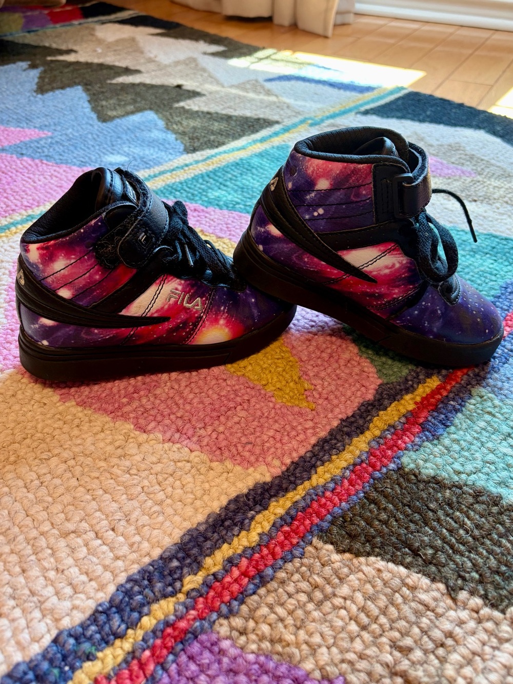 Fila Vulc Galaxy High Top Sneakers Pink & Purple Constellations Outer Space - 11